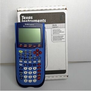Texas Instruments TI-73 Explorer Graphing Calculator New in Box w/paperwork plug